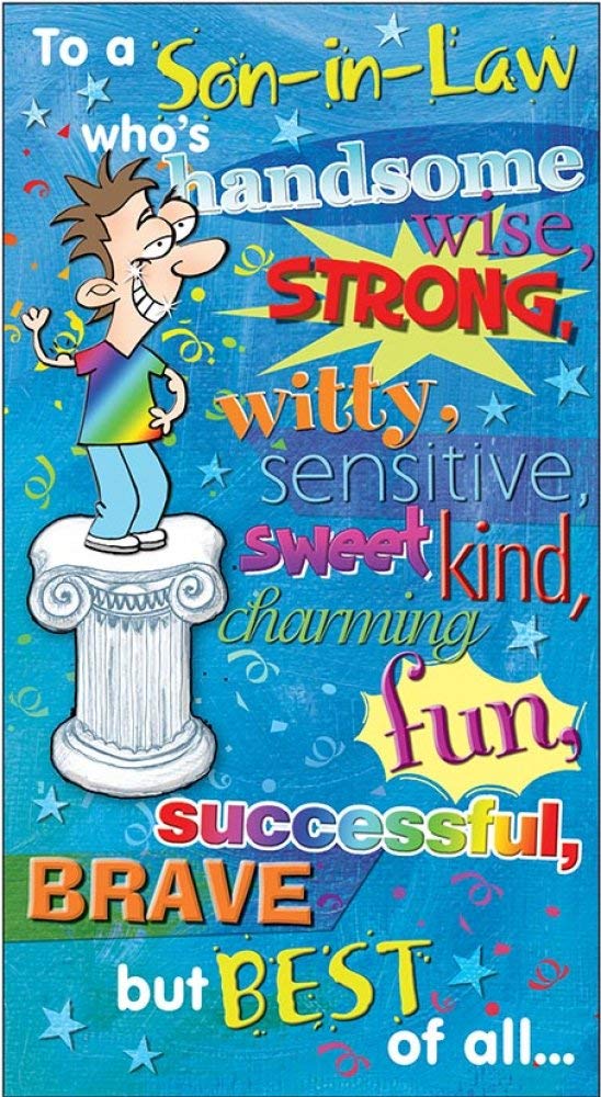 Piccadilly Greetings Humour Birthday Card Son In Law - 9 x 5 inches