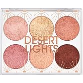 FLOWER BEAUTY By Drew Barrymore Jungle Lights Eyeshadow Palette - Blendable + Creamy Powder - Buildable - No Fall-Out - Six Shades (Jungle Lights)