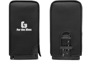 Ezgnuk Nylon Dust Cover Suitable for Xbox Series X Consoles, Waterproof and Scratch Resistant Soft Thick Fabric, Protective Cover Suitable for Xbox Series X, Easy to Access Cable Ports. (Black)