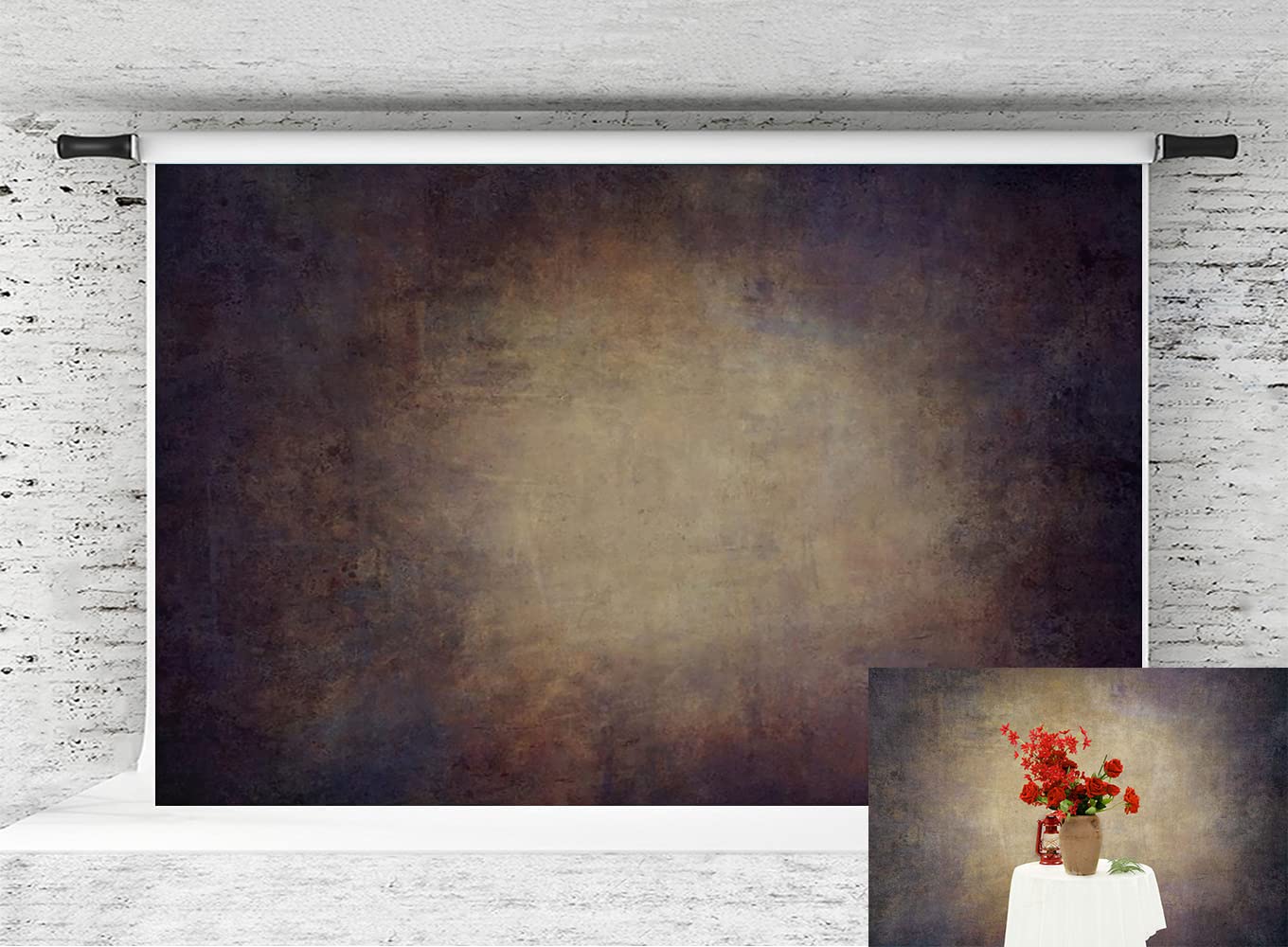 Kate 3x2m/10x6.5ft Brown Texture Background Brown Retro Background Brown Abstract Backdrop Microfiber for Photography Studio Portrait Backgrounds