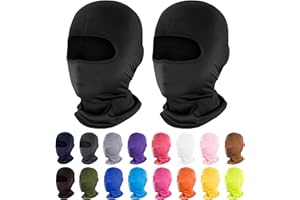 Pukavt 2-6 Pack Balaclava Face Mask, Ski Mask for Men Women, UV Protection Windproof Scarf for Motorcycle Snowboard Cycling