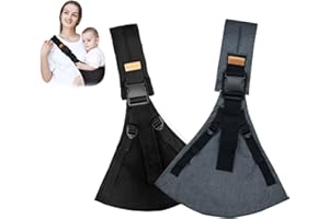 2PC Baby Sling Carrier,Upgraded Toddler Carrier with 4 Adjustable Strap,Baby Sling Easy to Wear and Lightweight Carrying 10-3