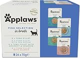 Applaws 100% Natural Wet Cat Food Fish Selection in Broth 70 g 24 Pouches view 1