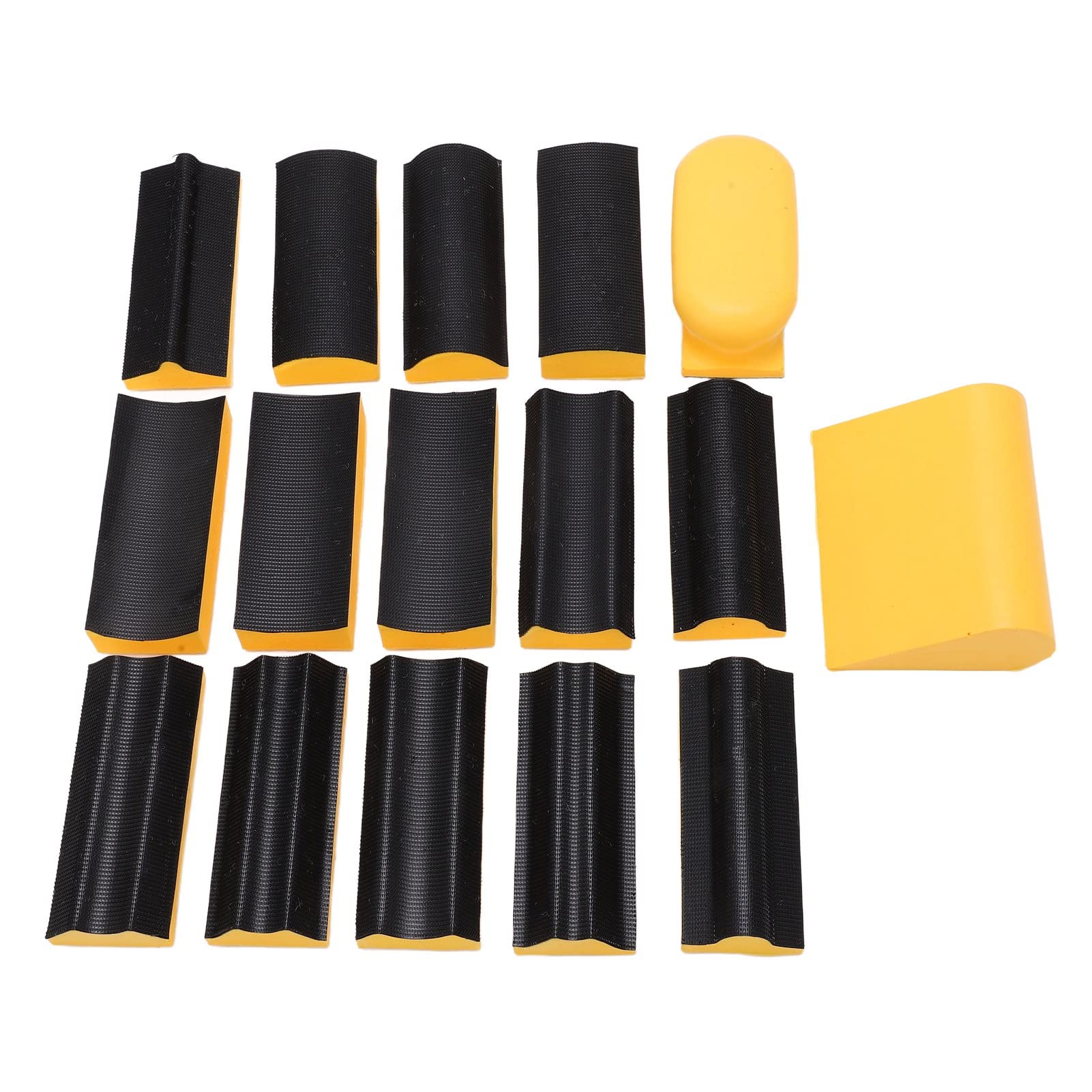 Polishing Blocks, Grinding Block Set Lightweight and Labor Saving, Fine Craftsmanship 16 Pieces fordurablefor Woodworking Processing