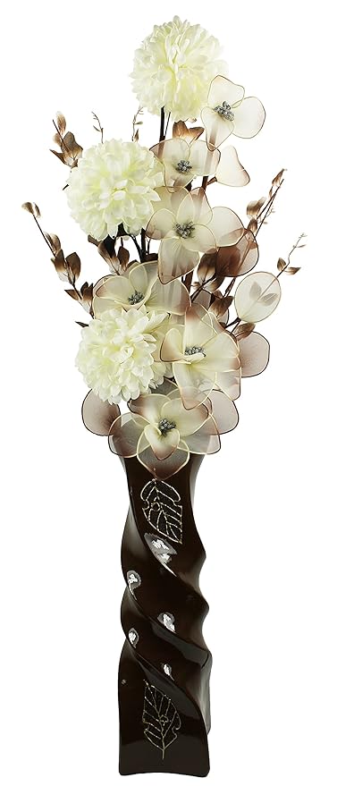 Flourish 795665 110 Cm Large Floor Vase With Artificial Flower