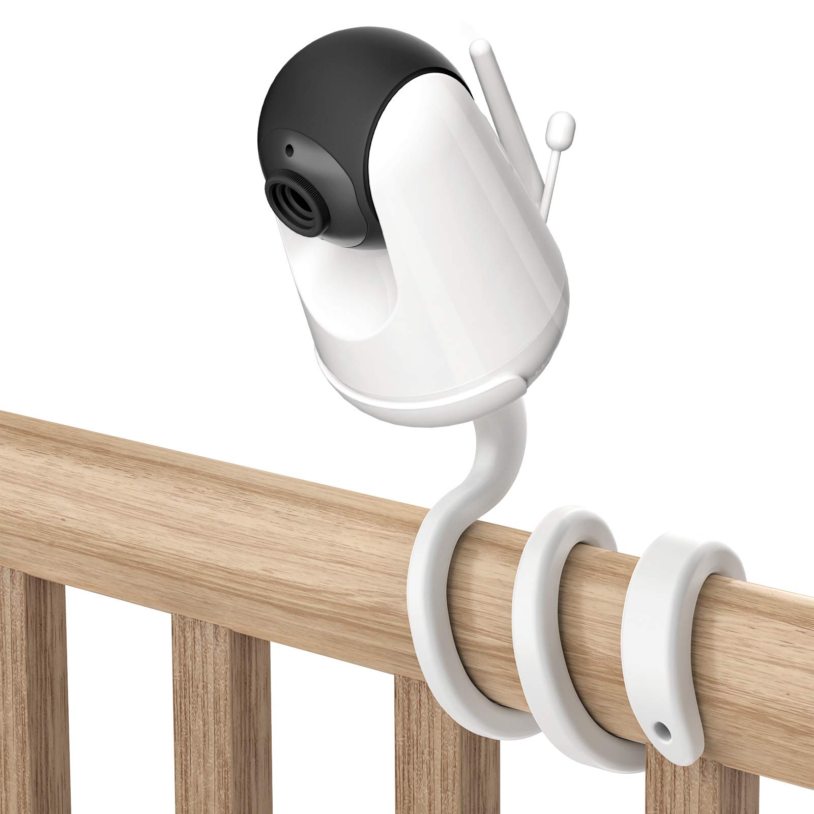 HOLACA Flexible Twist Mount for FAKEME/VAVA Baby Monitor 720P 5 HD Display Video Baby Monitor Twist Holder NO Need Tools, without Wall Damage, Flexible Twist Mount