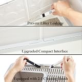 Vealind Covered Cat Litter Tray with Lid Drawer Front Door Scoop view 5