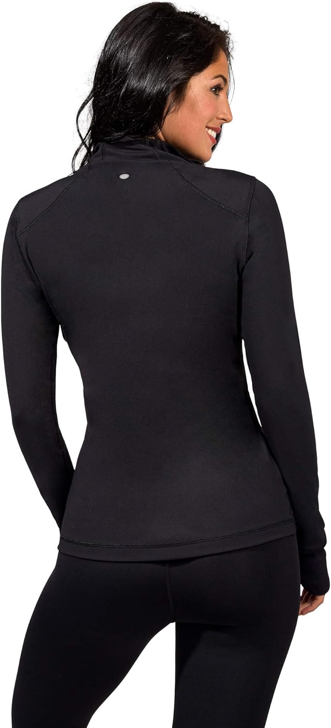 Yogalicious Nude Tech Half Zip Long Sleeve Jacket with Front Pockets at  Women’s Clothing store
