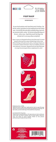 ONYX PROFESSIONAL FOOT RASP, NO MESS CALLUS REMOVER FOR FEET, INCLUDES DEBRIS CATCHER – STAINLESS STEEL FOOT SCRUBBER DEAD SKIN REMOVER, LIGHTWEIGHT CALLUS SHAVER FOR FEET, FOOT FILE, PEDICURE