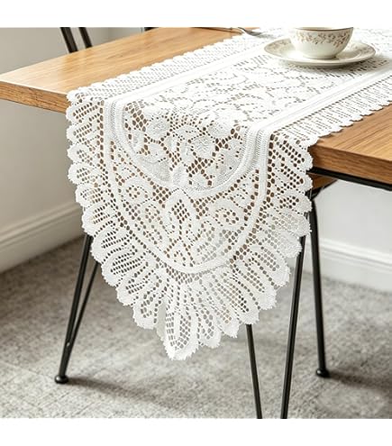 battenburg lace dresser scarves Amazon.com: Creative Linens Battenburg Lace Table Runner Dresser Scarf  16x70 Hand Embroidery 1PC Beige : Home & Kitchen