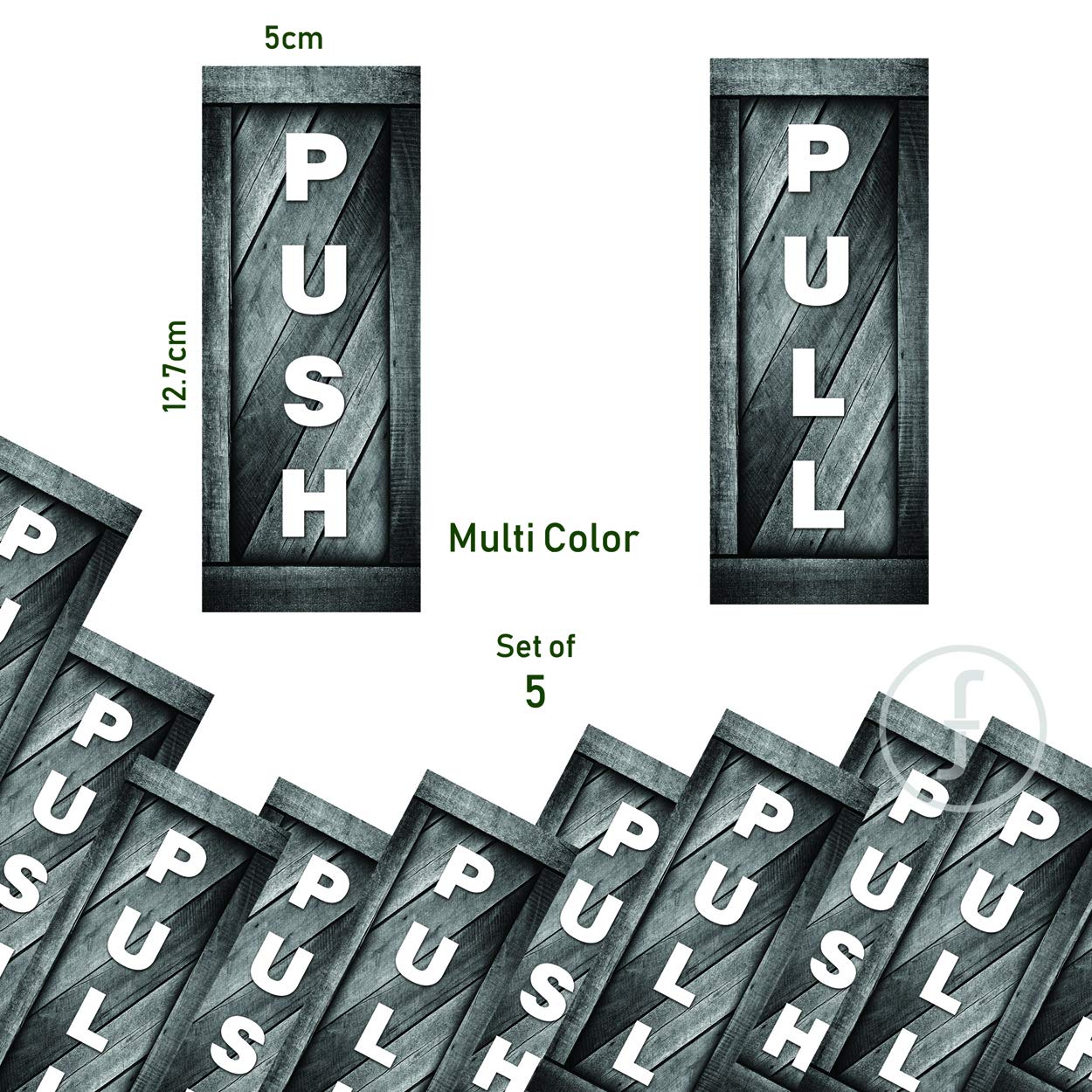 Auto Parts and Vehicles 4"x2" Push Pull Sticker Set vinyl decal self