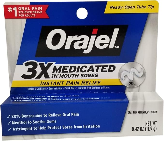 Orajel Mouth Sore Medicine, Gel, .42 Oz by Orajel Health