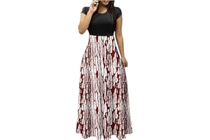 OPHPY Summer Maxi Dress with Sleeves Casual Floral Print Long Dresses Ladies Sexy Elegant O-Neck Vacation Travel Dress