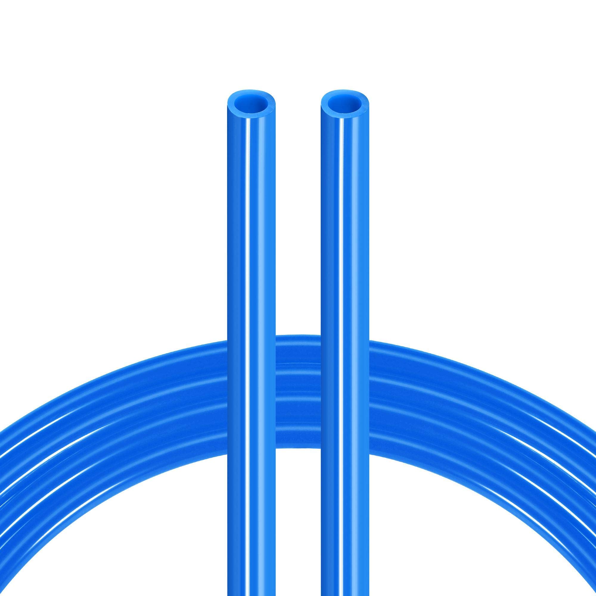 sourcing map Pneumatic Tubing, Air Compressor Tube Hose PU Air Line Hose 8mm ID x 12mm OD x 3.5m/11.5Ft Blue