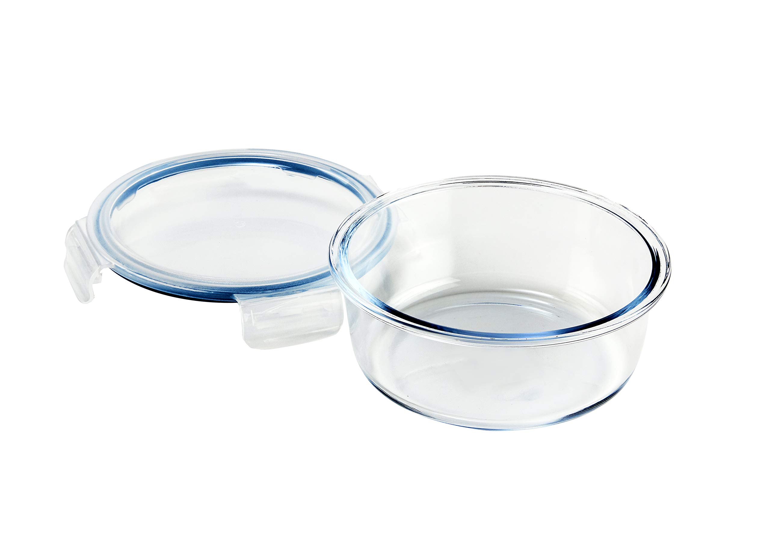 WILTSHIRE 950ml Round Glass Storage Container (No dividers)