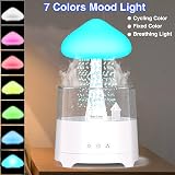 Diffuserlove Cloud Humidifier 450ML Rain Sounds Remote Mushroom Light view 4