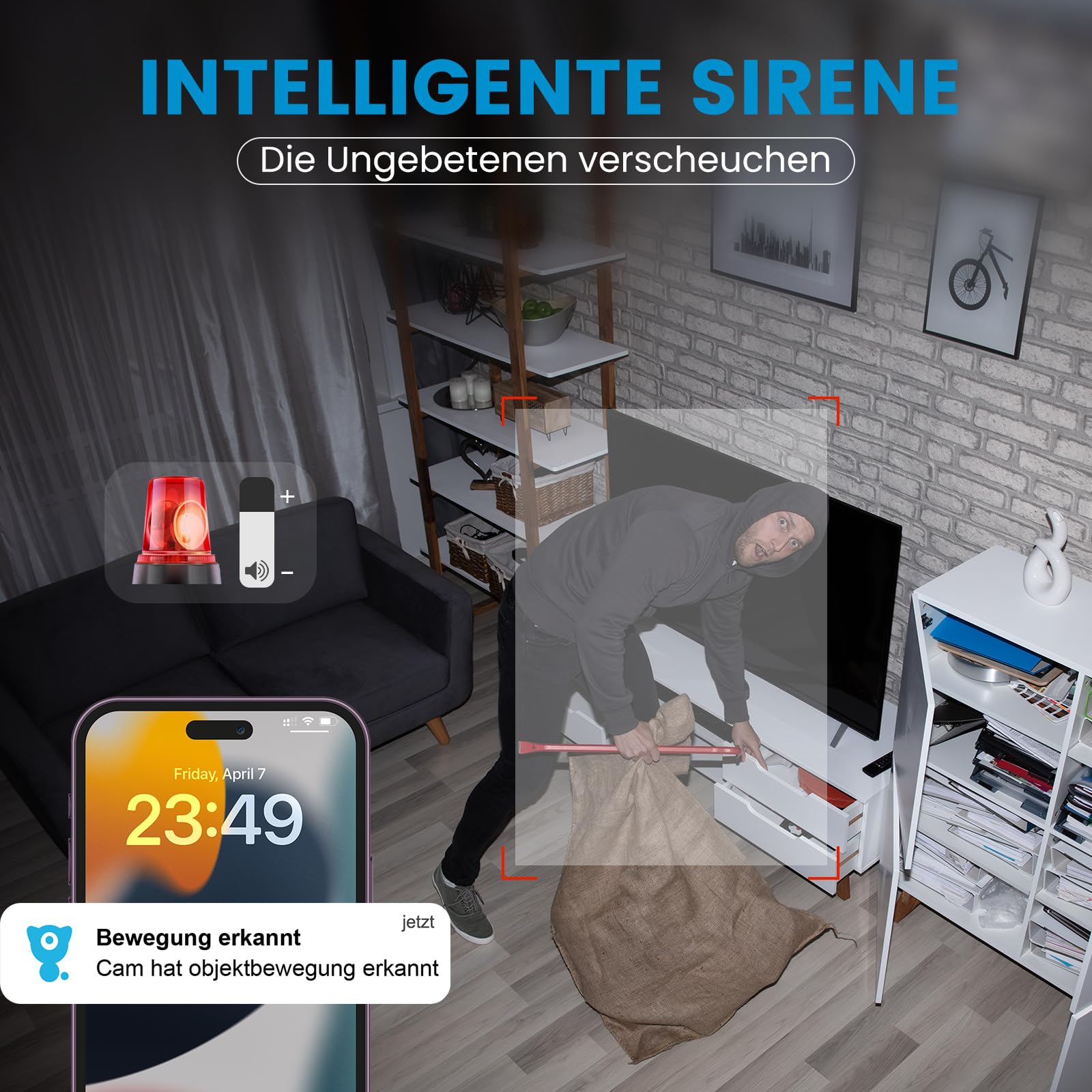 litokam Little elf Überwachungskamera Innen, 2K Babyphone mit Kamera mit Bewegungserkennung, 360°WLAN Kamera überwachung innen mit 2-Wege-Audio, Nachtsicht, Hundekamera Haustierkamera mit app, Alexa 7