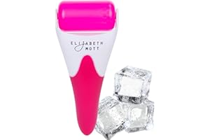 Elizabeth Mott-Ice Roller for Face & Eye Puffiness Relief - Detachable & Reusable Massager Head Face Roller Tool - Cold Therapy for Puffiness, Swelling, Redness, Blood Circulation - All Skin Types