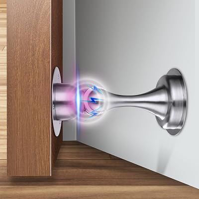 flintronic Magnetic Door Stop 1 Pack Stainless Steel 3M Adhesive/ Screws