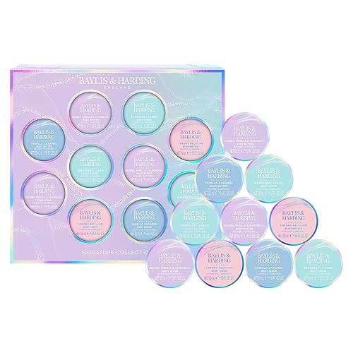 Baylis & Harding Jojoba, Vanilla & Almond Oil Body Scrub & Butter Discovery Gift Set - Vegan Friendly (Pack of 1)