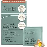 Perelel Mom Multi Postnatal Vitamins with Omega 3 DHA, Iron, &amp; Collagen | Postpartum Health Support, Postnatal Vitamins for Women, Vitamin B12, Soy &amp; Gluten Free, Non-GMO, 30 Daily Pill Packs