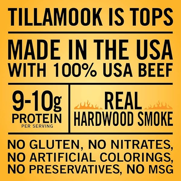 TILLAMOOK COUNTRY SMOKER REAL HARDWOOD SMOKED BEEF JERKY, TERIYAKI, 10 OUNCE