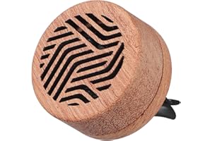 Kichvoe 1pcs Car Essential Oil Diffuser Car Aromatherapy Wooden Aromatherapy Diffuser Air Vent Clip Mini Compact and Elegant 