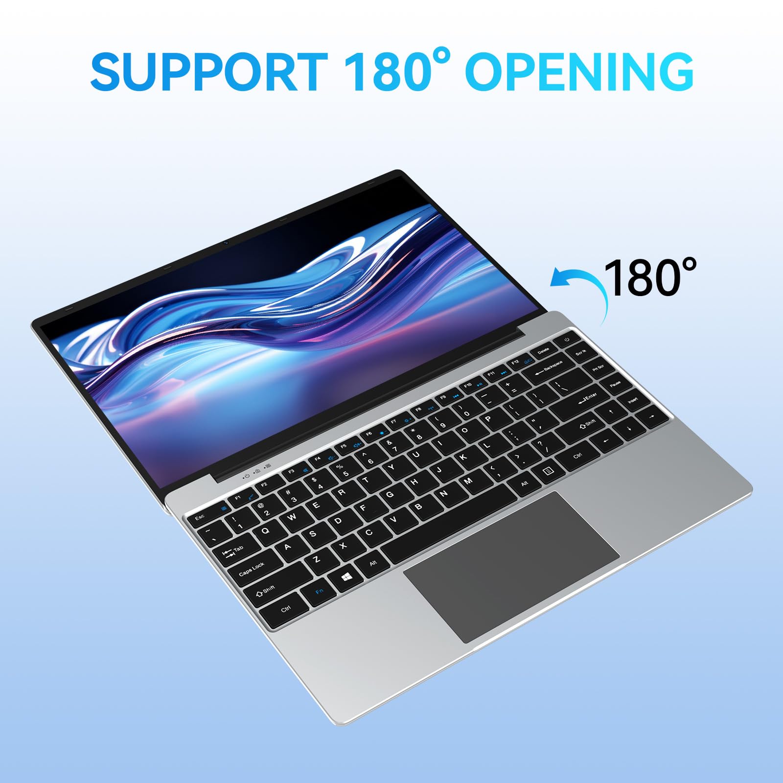 Gezoon 14 Inch Laptop Computer, 8GB RAM 256GB SSD, Intel Celeron N4020C Processors(up to 2.8GHz), Windows 11 Pro Laptop, FHD 1920 x 1080, Work and Students laptops, Light&Thin 180 Angle Opening