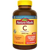 Nature Made Extra Strength Vitamin C 1000 mg Tablets, 300 Count | Adult Vitamin C Tablets for Immune Support and Antioxidant Support, 300 Day Supply