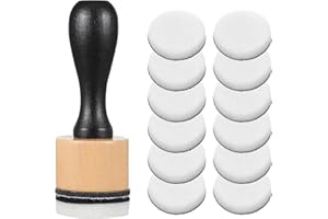 Oruola 13Pcs Ink Blending Brushes, Ink Blending Tool and 12 Pcs Replacement Refill Sponge Domed Foam Pads Art Supplies for Scrapbooking Painting Drawing Art Supplies Distressing Blending