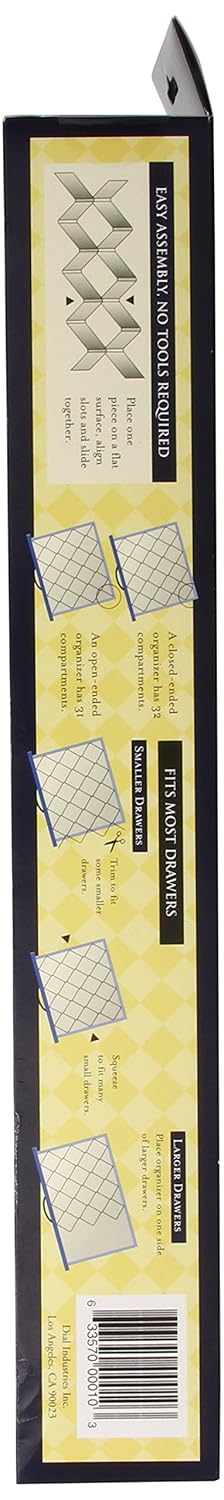 Dial Diamond Drawer Organizer 32 Compartments White Amazon Co Uk