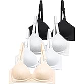 SALIA GIRL Soft Padded Bras for Girls & Teens 12-14, No Wires Cotton Developed Training Bras