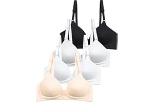 SALIA GIRL Soft Padded Bras for Girls & Teens 12-14, No Wires Cotton Developed Training Bras