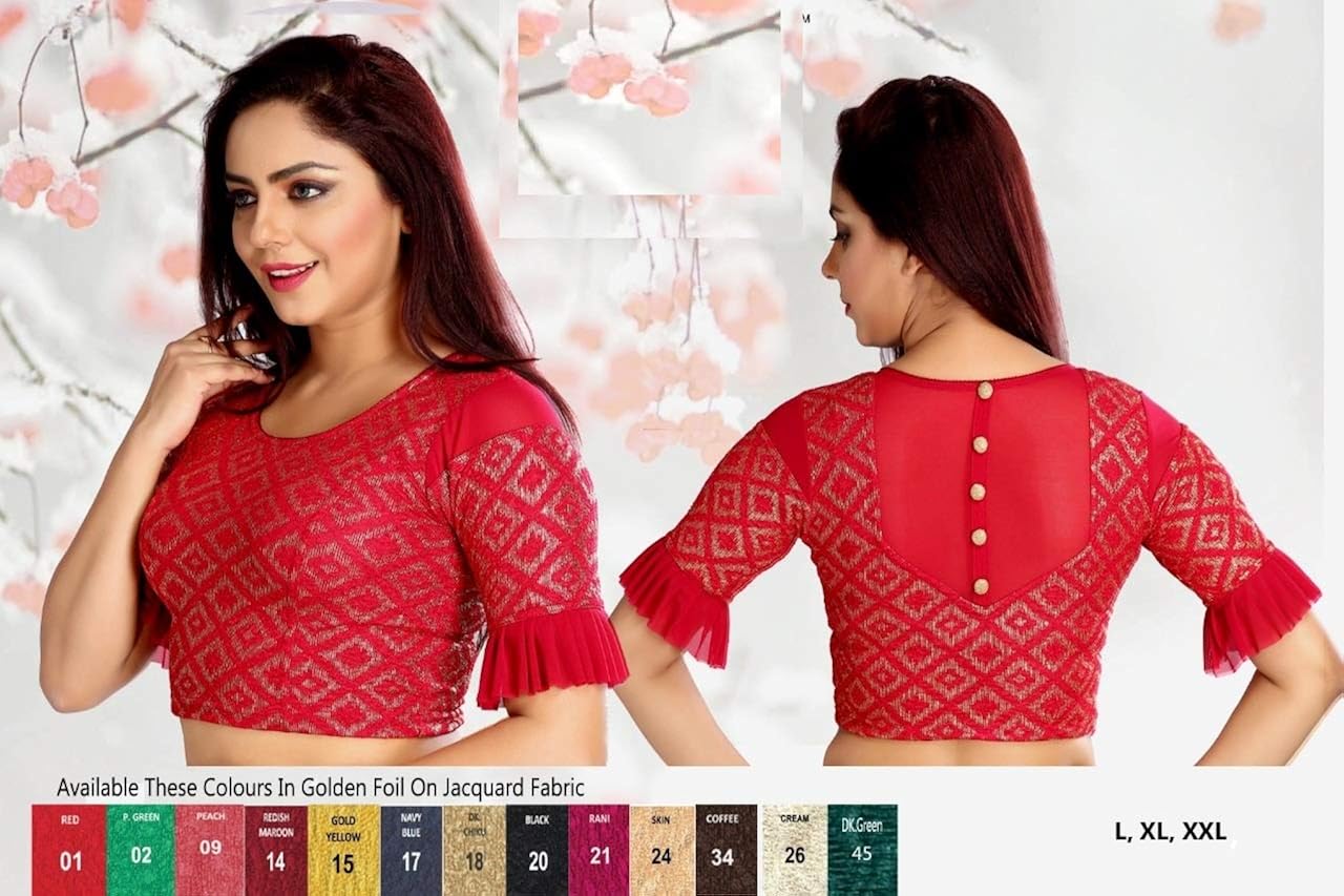 frill designer blouse