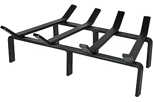 SteelFreak Heavy Duty Steel Fireplace Grate - Made in The USA (18 Inch)
