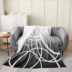 Feelyou Geometric Print Flannel Fleece Blanket