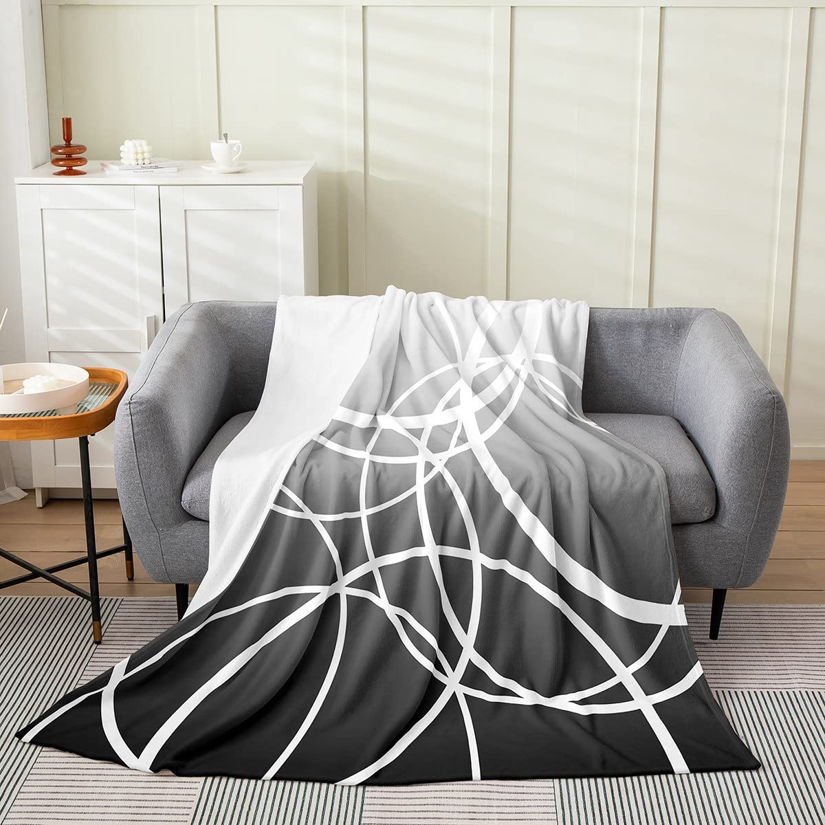 Feelyou Geometric Print Flannel Fleece Blanket