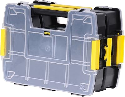 Sortmaster Doppelorganizer Werkzeugbox leer STST1-71197 / Stapelbarer Werkzeugkasten mit entnehmbare Einsätzen & kombinierbar mit bis zu zwei weiteren Organizern