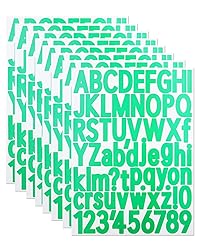 1 1/2 Inch Letter Stickers, 544 Pieces Alphabet