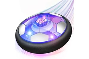ANCESFUN Hover Soccer Ball Kids Toys, USB Rechargeable Hover Ball with Protective Foam Bumper and Colorful LED Lights for 3 4 5 6 7 8-12 Years Old Boy Girl, Air Power Soccer Hover Ball for Kids Soccer Game
