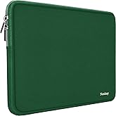 Laptop Sleeve Case, Resistant Neoprene Notebook Computer Pocket Case/Tablet Briefcase Carrying Bag Compatible for 15.6 Inch Asus Fujitsu HP Sony Toshiba Acer- (DarkGreen)