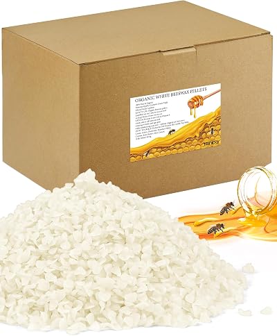 TRINIDa Beeswax Pellets 4.53kg White Cosmetic Grade DIY Candles Skincare