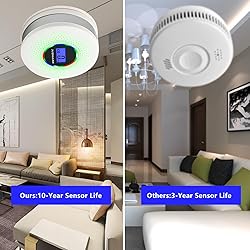 JuzhiAnn Combination Smoke Carbon Monoxide Alarm