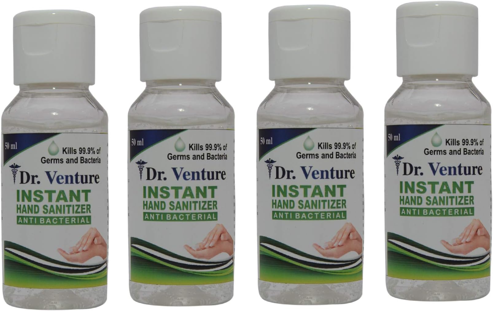 Dr Venture instant Hand Sanitizer Anti-Bacterial 50ml PACK OF 4