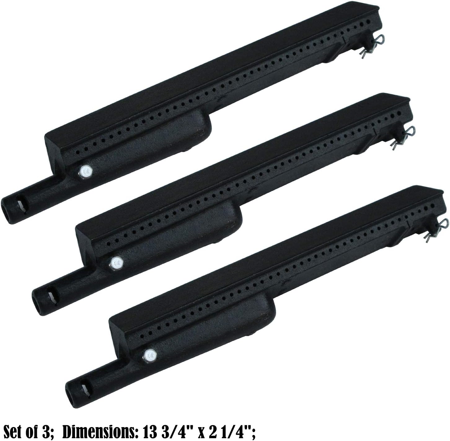 Direct Store Parts DB106 (3-Pack) Cast Iron Burner Replacement for Charbroil, Centro, Front Avenue, Costco Kirkland, Thermos Gas Grills : Garden & Outdoor