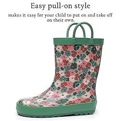 LANCDON Toddler Rain Boots for Boys and Girls