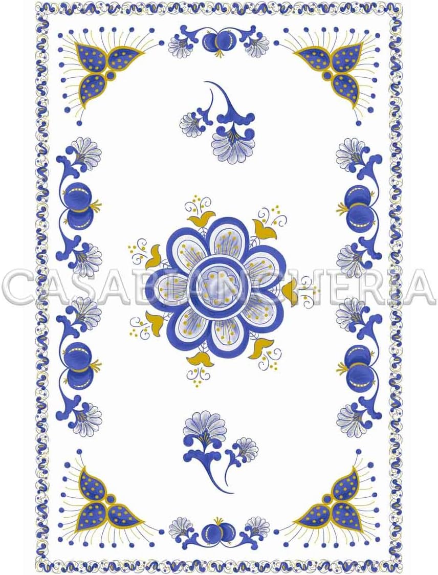 Casabiancheria Tea Towel Romagna Print Pomegranate 60 x 90 cm