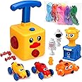 FUNWISH Balloon Launcher Car Toy Set,Balloon Powered Car for Kids Boys Girls 3+ and Classroom,Party Supplies Balloon Pump,Balloon Power Car (Duck)