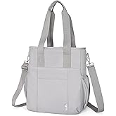 NOL Insulated Lunch Bag for Women, Large Spacious Lunch Tote Bag With Removable Adjustable Shoulder Strap with Multi Pockets, Leakproof Cooler Bag,Lightweight Nylon Waterproof Lunch Box For Work,Gray