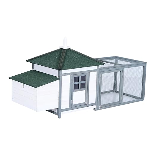 Amazon.com PawHut 77 Wooden Weatherproof Backyard 